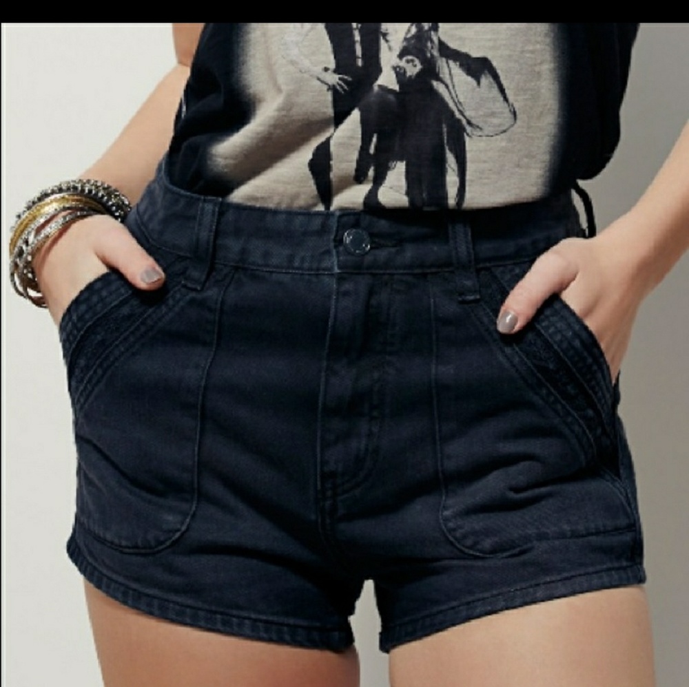 Free People Black Shorts